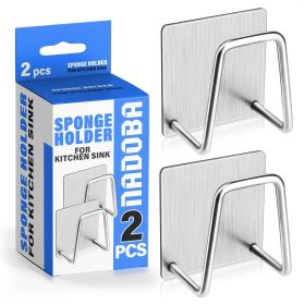 2Pcs Stainless Steel Sponge Holder for Kitchen Sink Scrub Holder for Kitchen Sink Sponge Holder Dish Scrubber Holder Kitchen Sponge Holder for Si