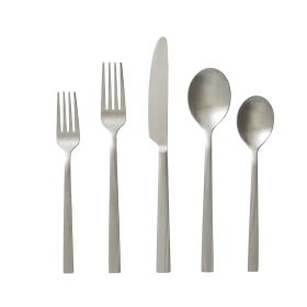 River 20-Piece Satin Stainless Steel Flatware Set (Service for 4)