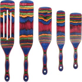 Spurtle Set, Wooden Utensils for Cooking, Kitchen Utensils Set, Pakkawood Kitchen Cooking Utensils Set
