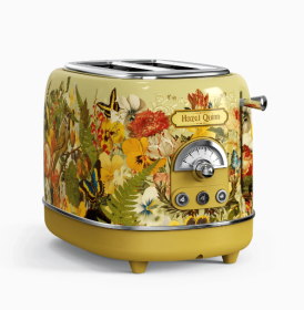 Retro Toaster 3 features-Thaw / reheat / cancel 6 brown levels Easy clean removable breadcrumb tray 1.5 inch ultra wide slot vintage style stylis