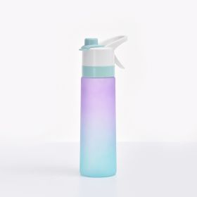 Spray Water Bottle For Girls Outdoor Sport Fitness Water Cup Large Capacity Spray Bottle Drinkware Travel Bottles Kitchen Gadgets (Option: PCPurple)