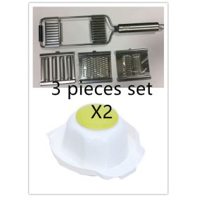 Stainless Steel Grater, Vegetable And Fruit Slicer, Peeler (Option: 6 sets tools Hand guard)