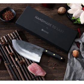 Broad Cleaver  Hand-forged  High Carbon  Chef's Knife (Option: Clever Chef Knife)