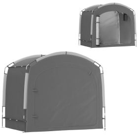 Bike Storage Shed Tent, Portable And Waterproof With 210D Oxford Fabric And Carry Bag For 3-4 Bicycles, Dark Gray (Option: Dark Gray)